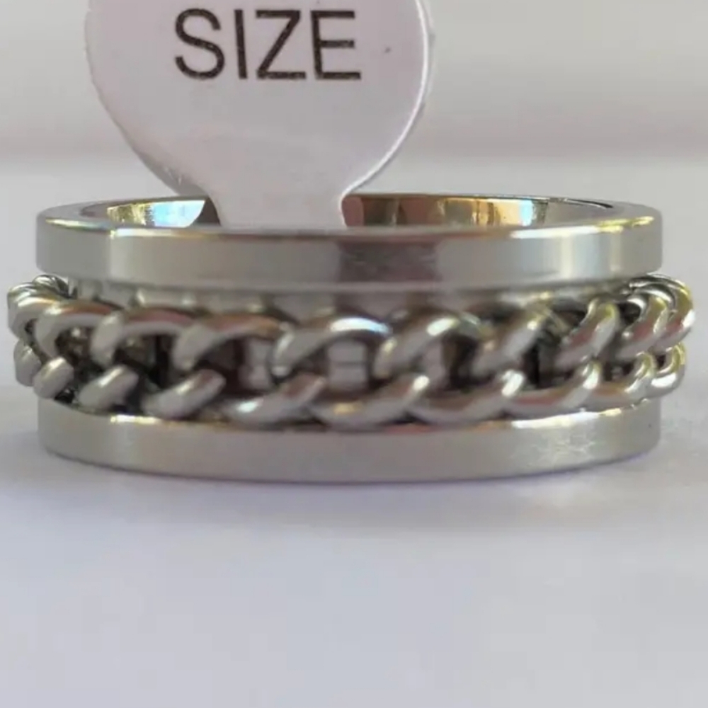Men or womens stainless steel ring size ask if your size/color Is available